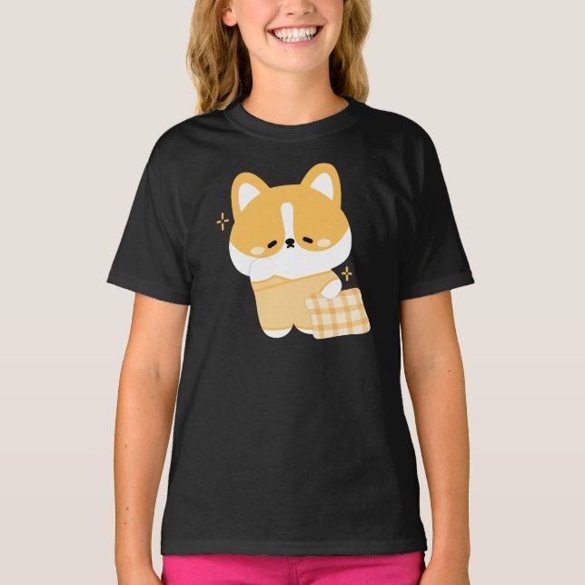 Camiseta Corgi con sueño suave (Anverso)