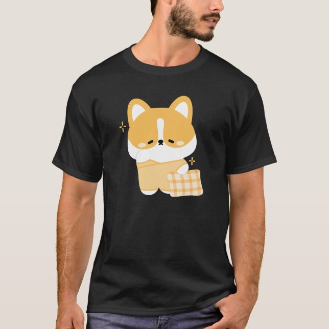 Camiseta Corgi con sueño suave (Anverso)