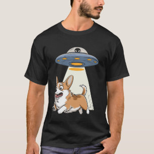 Camiseta Corgi conmocionado por la invasión de ovnis