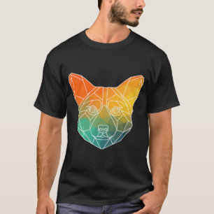 Camiseta Corgi contorno Polígonos Acuarela Silueta Premi