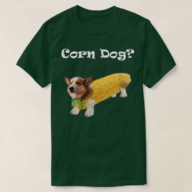 Camiseta Corgi Corn Dog (Diseño del anverso)