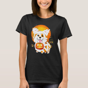 Camiseta Corgi Cute Pumkin Mummy Perro Calabaza Linterna Ve