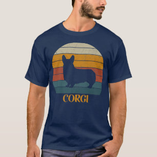 Camiseta Corgi Cute Vintage Corgi Sunsetdog Lover Corgis-83