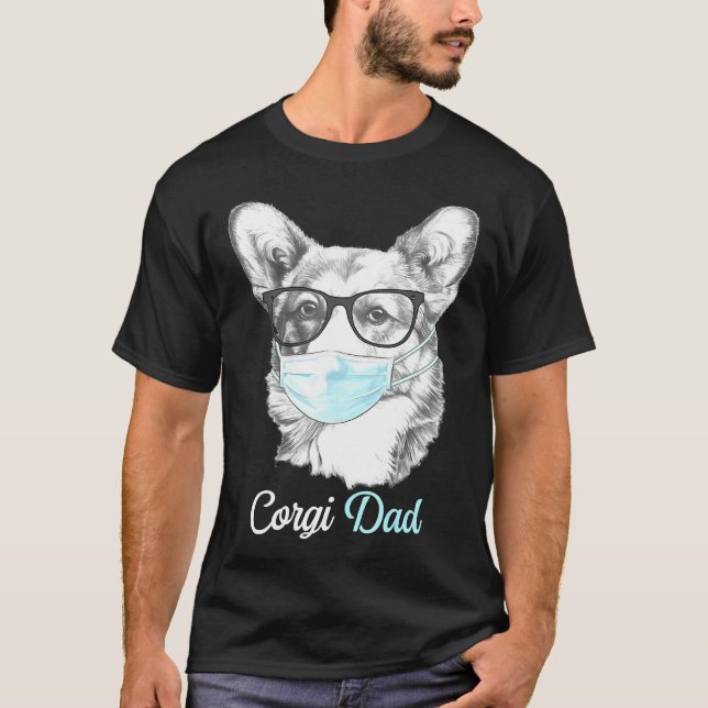 Camiseta Corgi Dad Corgi For Father Day (Anverso)