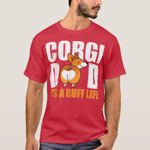 Camiseta Corgi Dad es un padre amante de los perros de corg