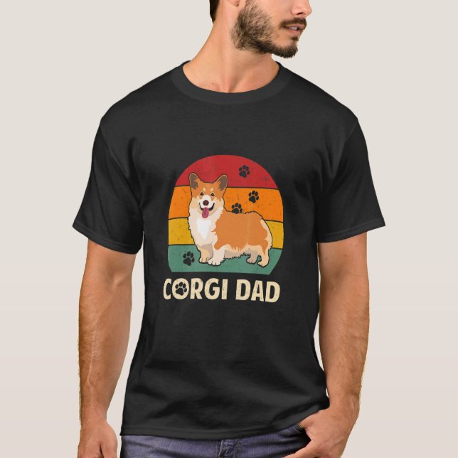 Camiseta Corgi Dad Fathers Day Husband Dog Mascota (Anverso)