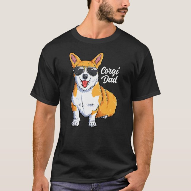 Camiseta Corgi Dad Funny Corgi Owner Dog Lover (Anverso)