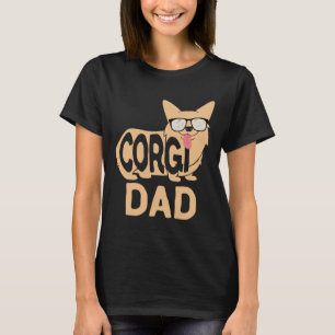 Camiseta Corgi Dad Men Pembroke Welsh Corgi Mascota Dog 723