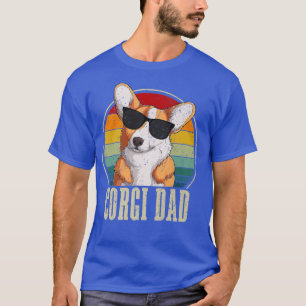 Camiseta Corgi Dad Retro Gafas De Sol 4 De Julio Bandera Es