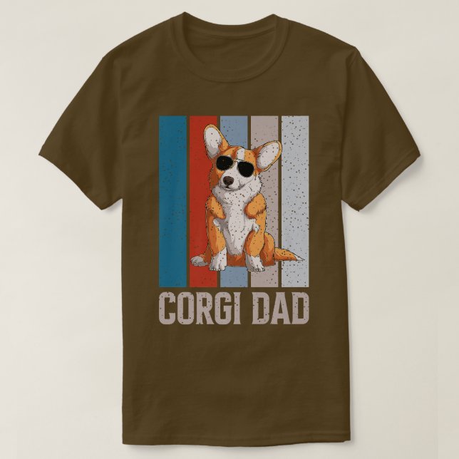 Camiseta Corgi Dad Sunglasse (Diseño del anverso)