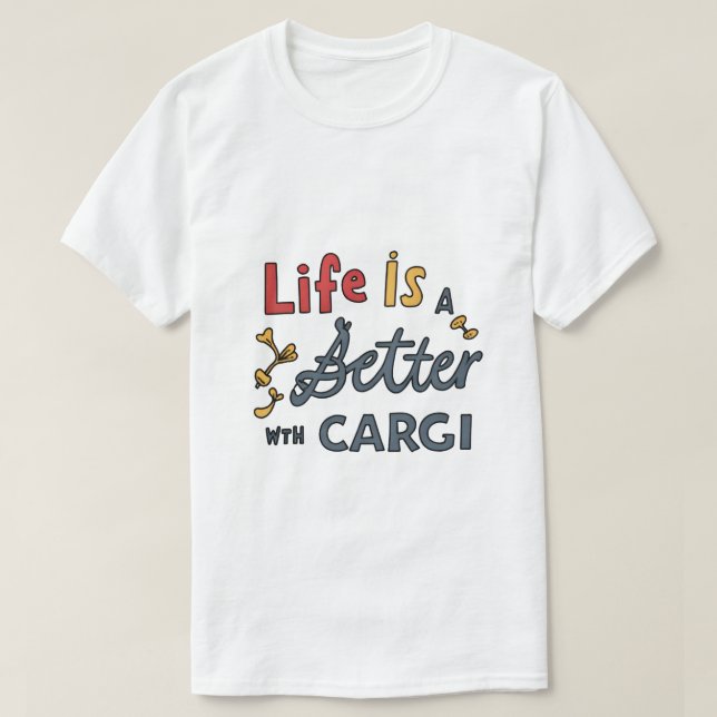 Camiseta Corgi Dad Tee (Diseño del anverso)