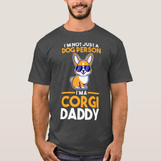 Camiseta Corgi Daddy, propietario de perros para hombres