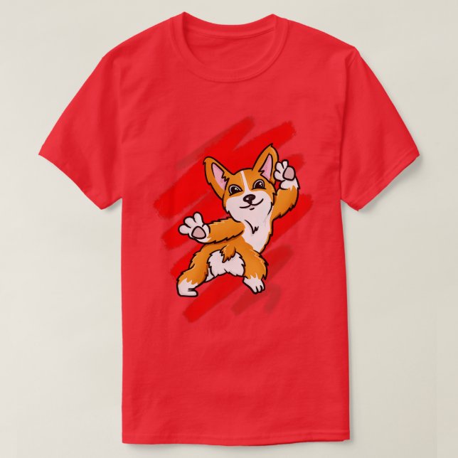 Camiseta Corgi Dancing (Diseño del anverso)