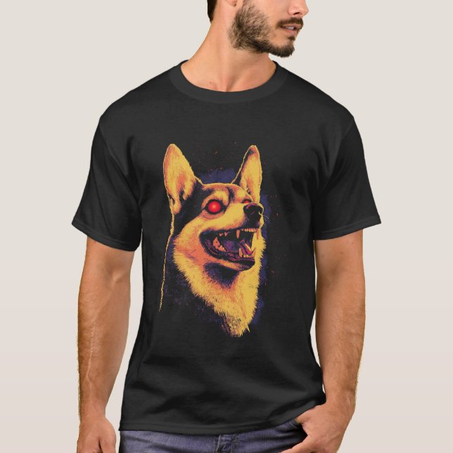 Camiseta Corgi de Halloween (Anverso)