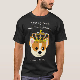 Camiseta Corgi de Jubileo de Reina Platino con Perro de la