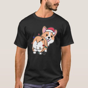 Camiseta Corgi De Navidad Con Luces Para Perro Mujeres Niño