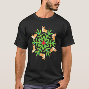 Camiseta Corgi de Navidad Copo de Nieve Pembroke Welsh Corg