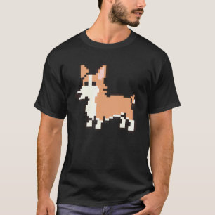 Camiseta Corgi de píxel de 8 bits