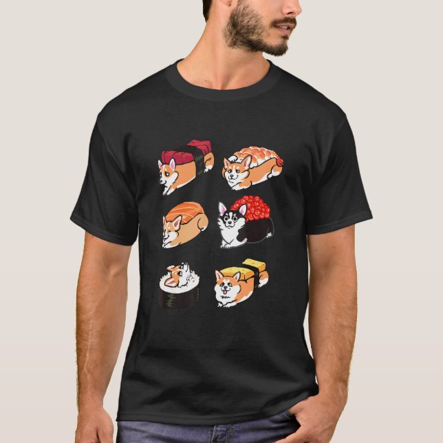 Camiseta Corgi de Sushi (Anverso)