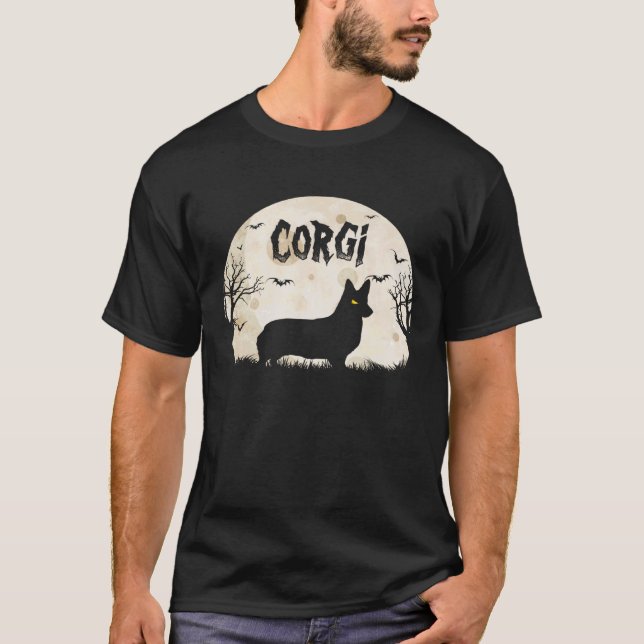 Camiseta Corgi de terror de Halloween (Anverso)