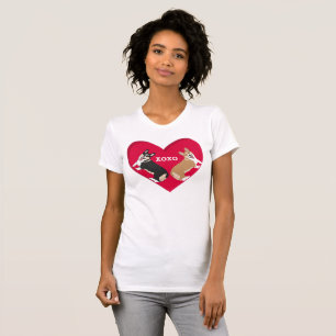 Camiseta Corgi Día de San Valentín