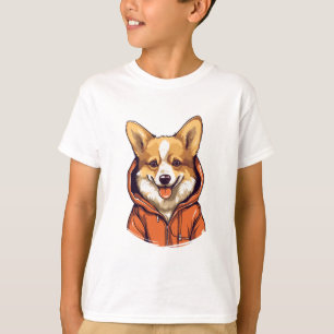 Camiseta Corgi Divertido con Sudadera