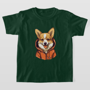 Camiseta Corgi Divertido con Sudadera