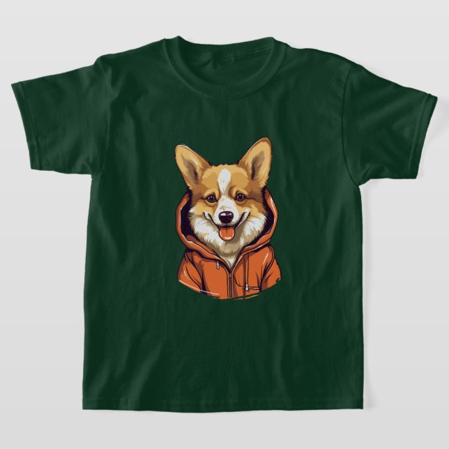 Camiseta Corgi Divertido con Sudadera (Distribución)