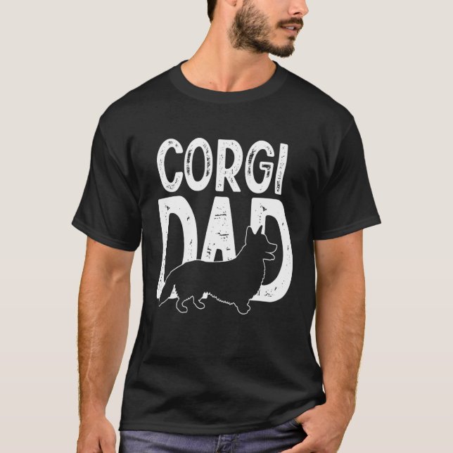 Camiseta Corgi Dog Cute Puppy padre (Anverso)