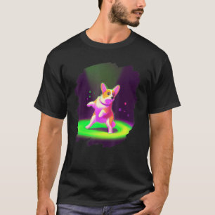Camiseta Corgi Dog Dancing Retro Bailarina