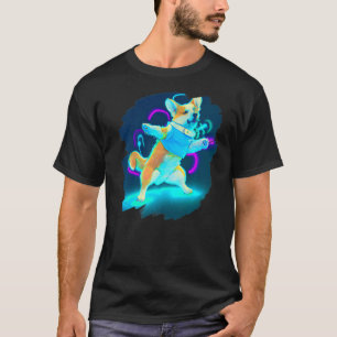Camiseta Corgi Dog Dancing Retro Bailarina