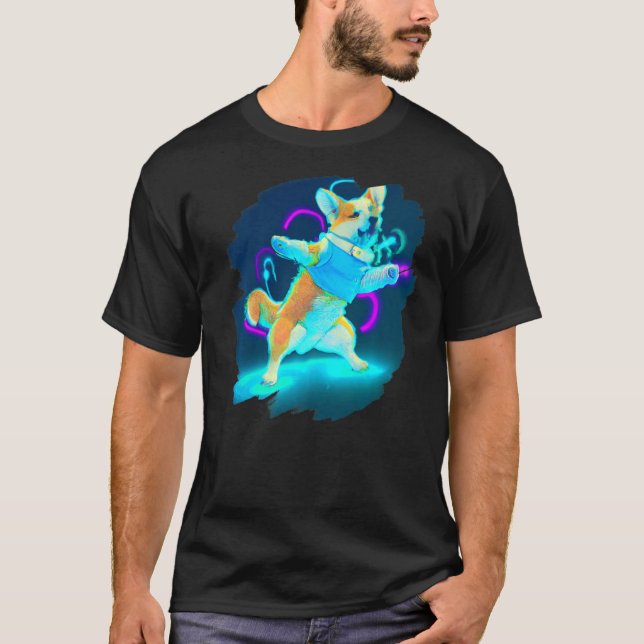 Camiseta Corgi Dog Dancing Retro Bailarina (Anverso)