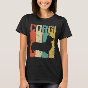 Camiseta Corgi Dog Estilo retro vintage
