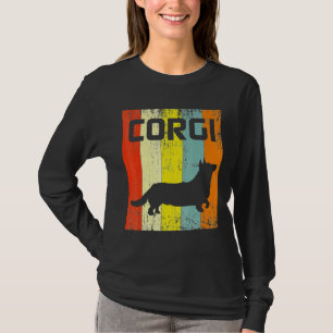 Camiseta Corgi Dog Fun S Disco Retro I Perros