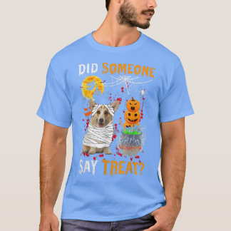 Camiseta Corgi Dog Halloween ¿Alguien dijo trato?