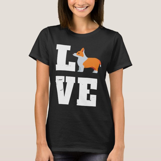 Camiseta Corgi Dog I Love Corgis (Anverso)