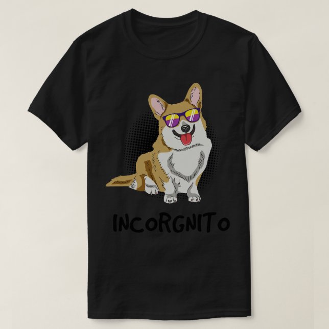 Camiseta Corgi Dog Incorgnito (Diseño del anverso)
