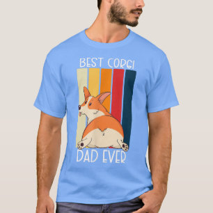 Camiseta Corgi Dog Lover Best Corgi Dad Ever 