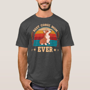 Camiseta Corgi Dog Lover Mejor Corgi Mom Ever Perro Lover