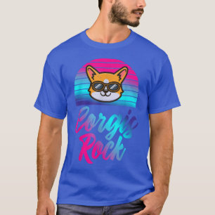 Camiseta Corgi Dog Lover Shirt Corgis Rock Corgi Dog In Sun
