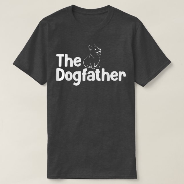 Camiseta Corgi Dog Lover T The Dogfather Corgi Lover Dad  (Diseño del anverso)