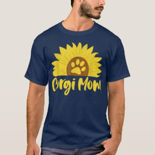 Camiseta Corgi Dog LoverSunflower Paw Pet Dog Lover Owner 