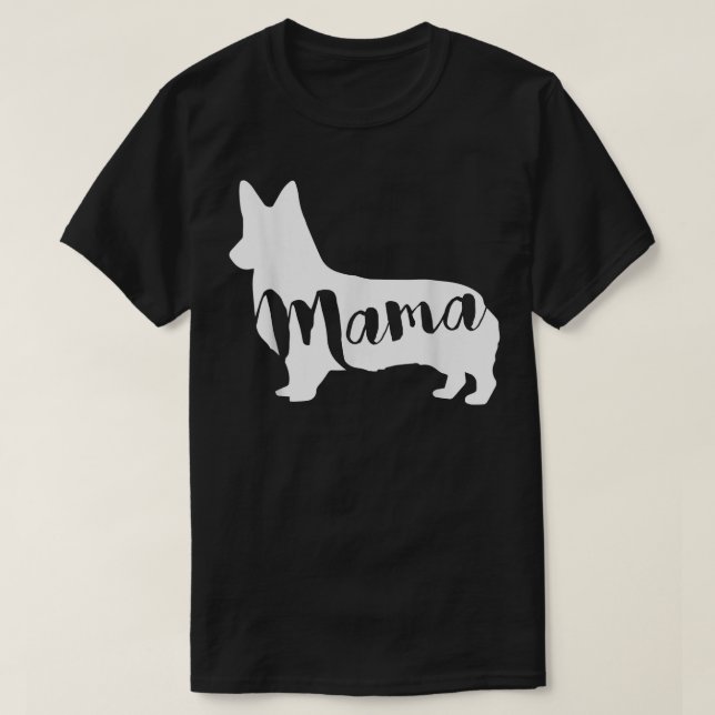 Camiseta Corgi Dog   MAMA  (Diseño del anverso)