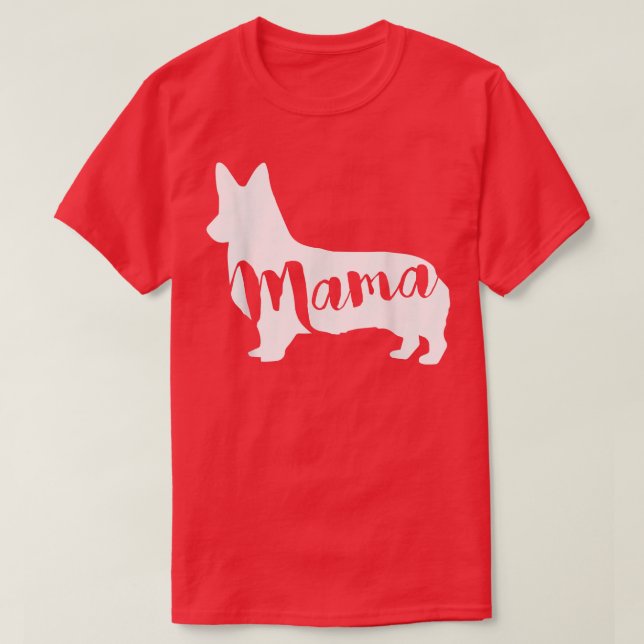 Camiseta Corgi Dog MAMA (Diseño del anverso)