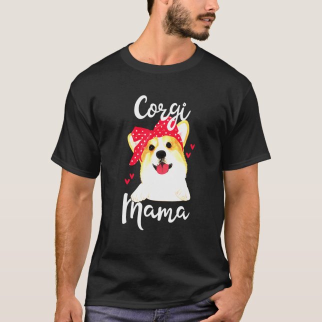 Camiseta Corgi Dog Mama Animal (Anverso)