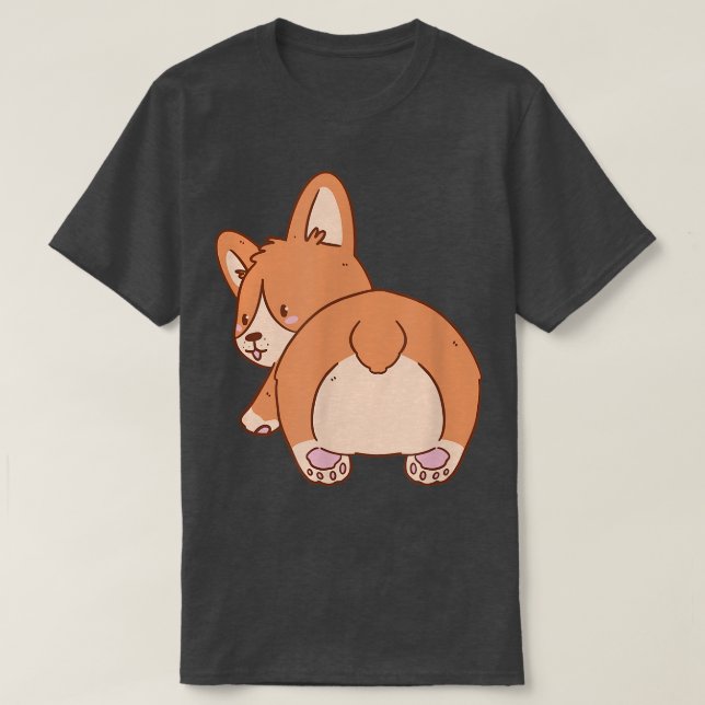 Camiseta Corgi Dog Mascota Paws  (Diseño del anverso)
