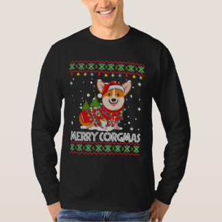 Camiseta Corgi Dog Merry Corgmas Santa