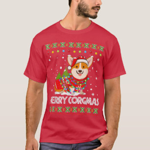 Camiseta Corgi Dog Merry Corgmas Santa Corgi Navidades feos