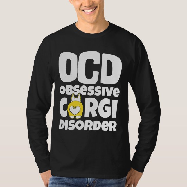 Camiseta Corgi Dog Ocd Obsessive Corgi Disorder (Anverso)
