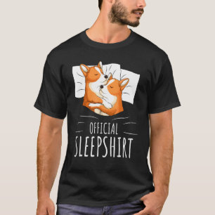 Camiseta Corgi Dog Official Sleep